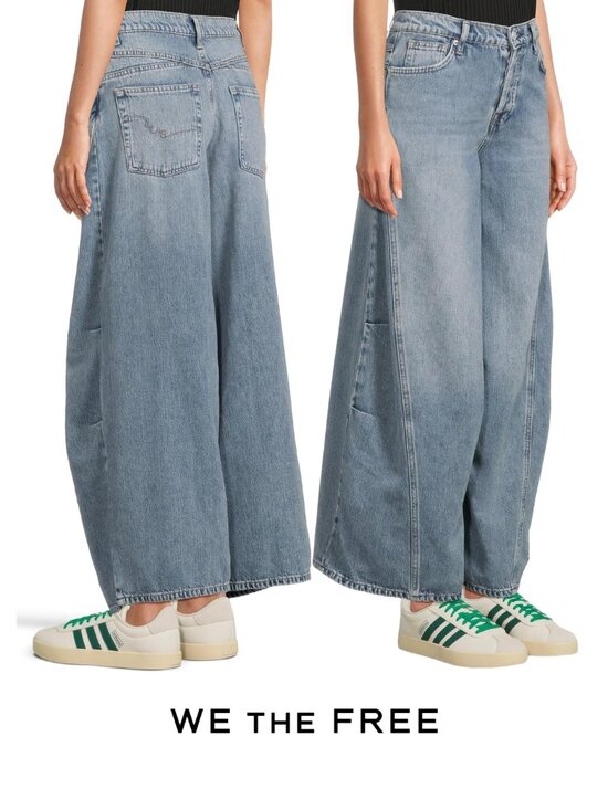 We The Free Denim - WE THE FREE {NWT} Free People Westward Demi Jeans 27/4 | wide leg baggy denim